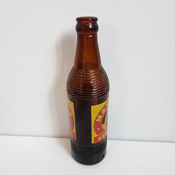 Mason's Root Beer Bottle Brown Glass Soda Pop 10 fl oz Vintage - Picture 4 of 9
